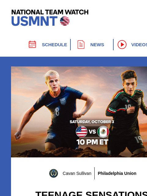 mlssoccer newsletter: A rivarly renewed: USMNT takes on Mexico