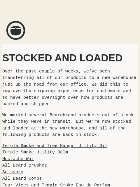 A whole bunch of Beardbrand products are now back in stock ͏ ͏ ͏ ͏ ͏ ͏ ͏ ͏ ͏ ͏ ͏ ͏ ͏ ͏ ͏ ͏ ͏ ͏ ͏ ͏ ͏ ͏ ͏ ͏ ͏ ͏ ͏ ͏ ͏ ͏ ͏ ͏ ͏ ͏ ͏ ͏ ͏ ͏ ͏ ͏ ͏ ͏ ͏ ͏ ͏ ͏ ͏ ͏ ͏ ͏ ͏ ͏ ͏ ͏ ͏ ͏ ͏ ͏ ͏ ͏ ͏ ͏ ͏ ͏ ͏ ͏ ͏ ͏ ͏ ͏ ͏