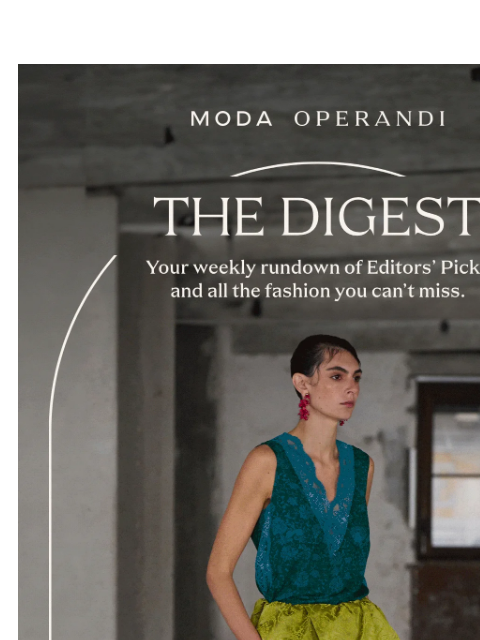 The Spring collection carries the torch—and nails the season's mood. Plus, our fragrance discovery set, Nensi Dojaka's latest & more in this week's Digest ͏ ‌ ﻿ ͏ ‌ ﻿ ͏ ‌ ﻿ ͏ ‌ ﻿ ͏ ‌ ﻿