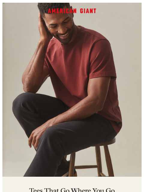 american-giant newsletter: Color Refresh for Men's Tees