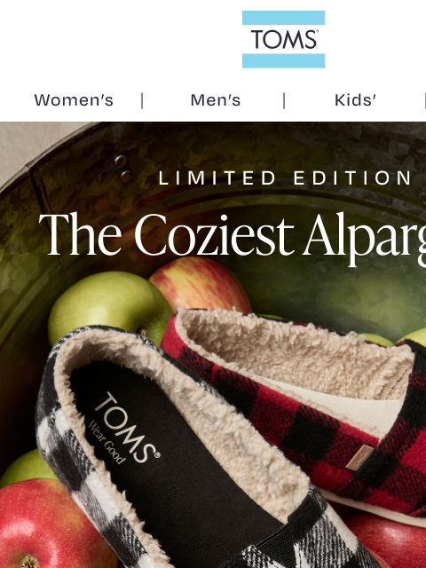 toms newsletter: Just In: New Extra-Cozy Alpargatas