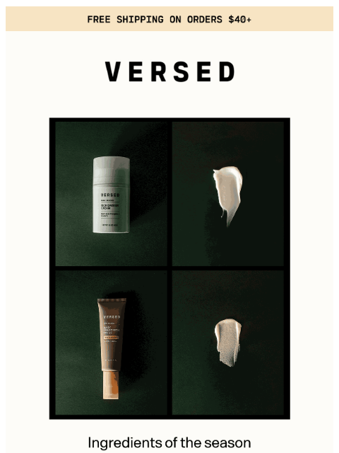 versedskin newsletter: Ingredients Your Skin Needs This Season