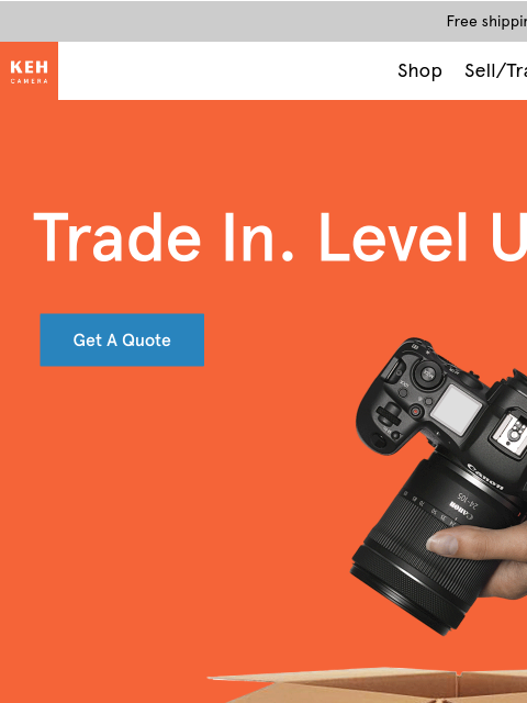 keh newsletter: Trade your camera gear with confidence 📸