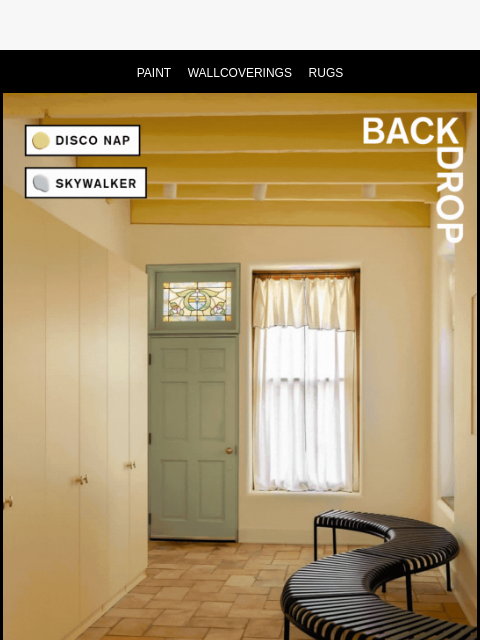 backdrophome newsletter: FIRST IMPRESSIONS 👀