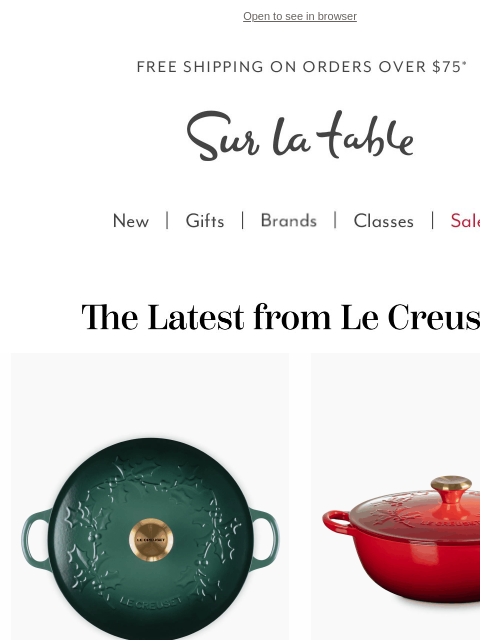 surlatable newsletter: 'Tis the Season for New Arrivals