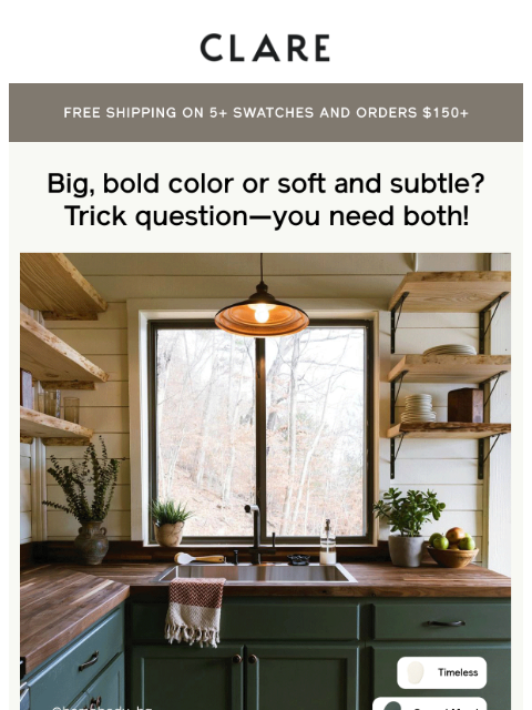 clare newsletter: How color contrast transforms your home