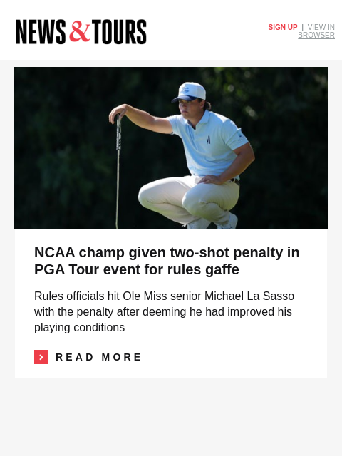 golfdigest newsletter: The ’leaf rule' is real. Here’s what it says