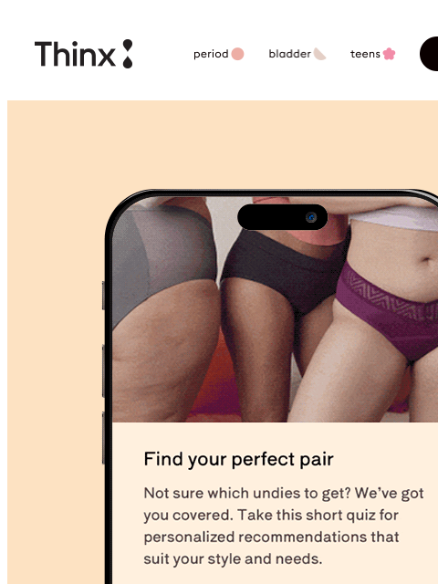 shethinx newsletter: Which undie style is you?