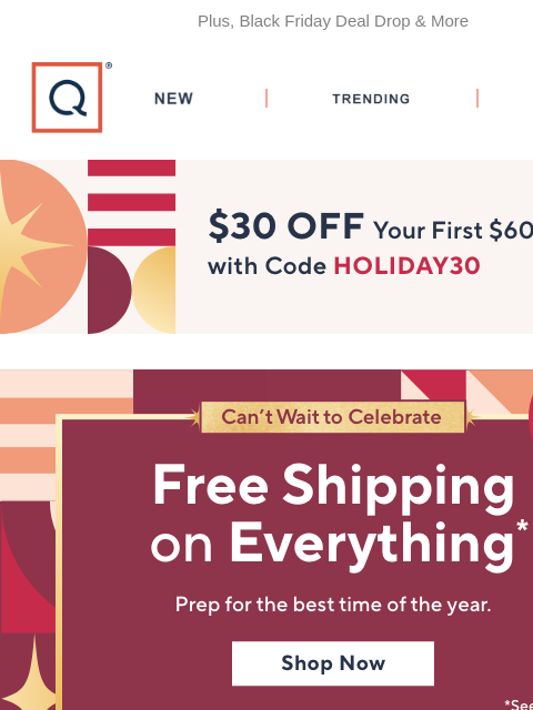 qvcemail newsletter: Two Days Only! Free Ship on Everything