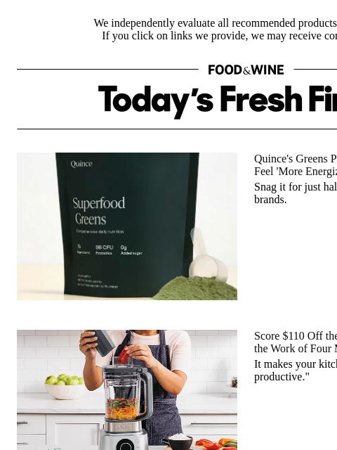 foodandwine newsletter: Whoa! This $110-Off Ninja Appliance Is 'Unstoppabl...