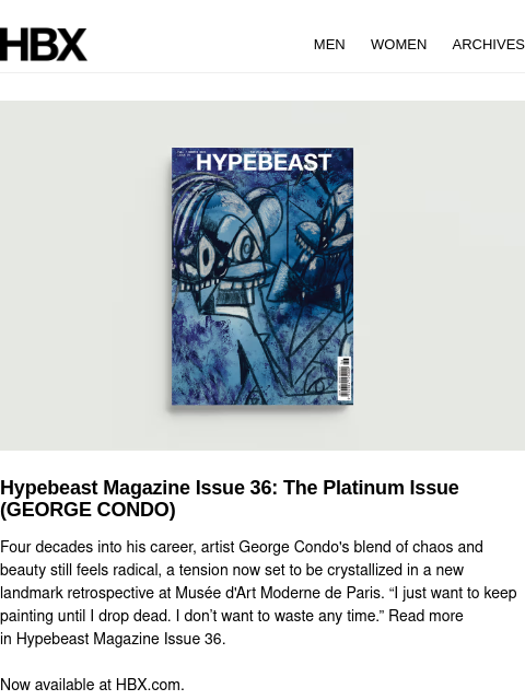 hbx newsletter: Hypebeast Magazine Issue 36: The Platinum Issue (G...