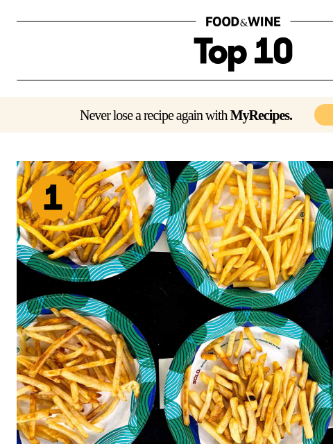 foodandwine newsletter: The No. 1 Frozen French Fry Chefs Love