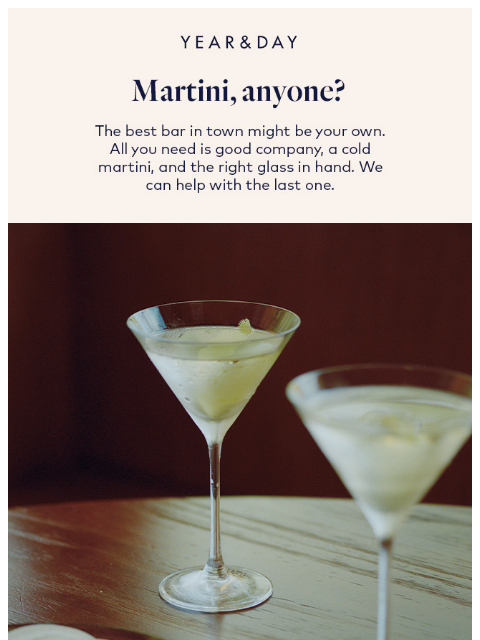 yearandday newsletter: Shaken or stirred? 🍸