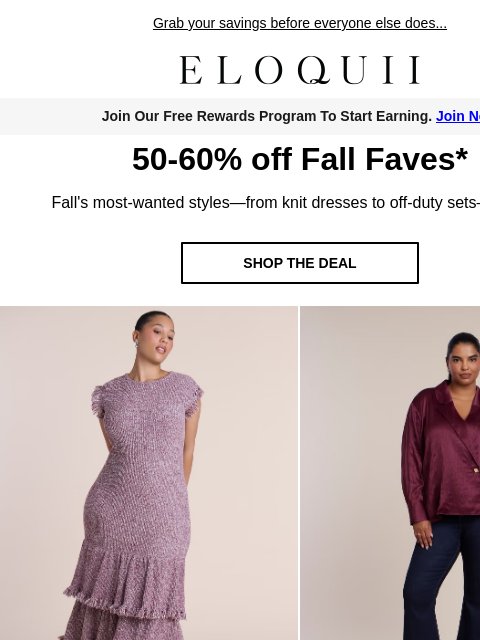 eloquii newsletter: Psst…50-60% off wear-now styles