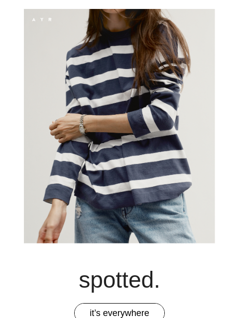 ayr newsletter: that striped tee that everyone’s wearing