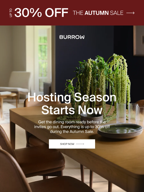burrow newsletter: Get ahead of hosting season