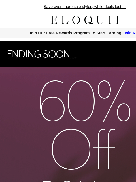 eloquii newsletter: EXTRA 60% off 3+ items* ❣️