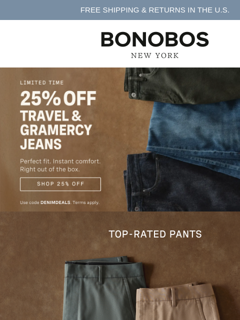 bonobos newsletter: See What All the Raves Are About