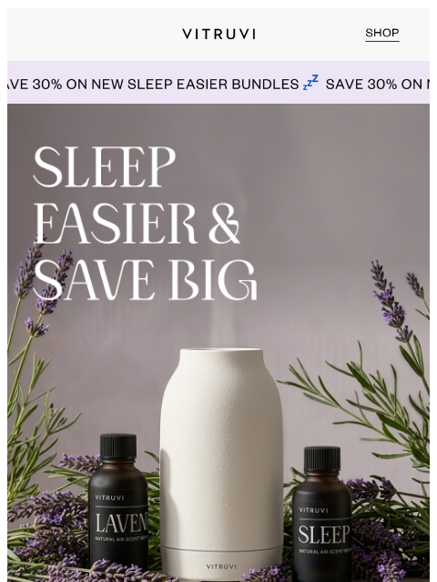 vitruvi newsletter: Save 30% On Sleep Bundles 🛌