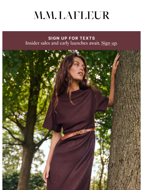 mmlafleur newsletter: JUST IN: New Heritage Tweed is Here