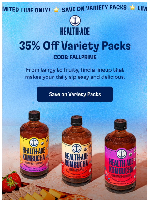 health-ade newsletter: Limited Time: 35% Off