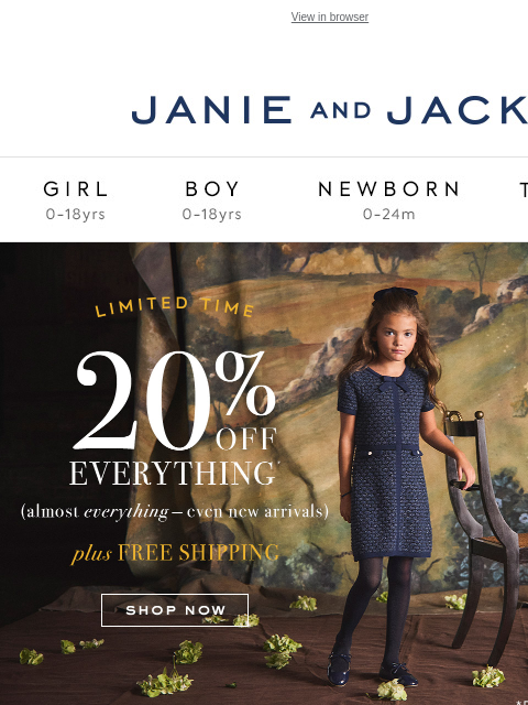 janieandjack newsletter: Friendly reminder: this event won't last long...