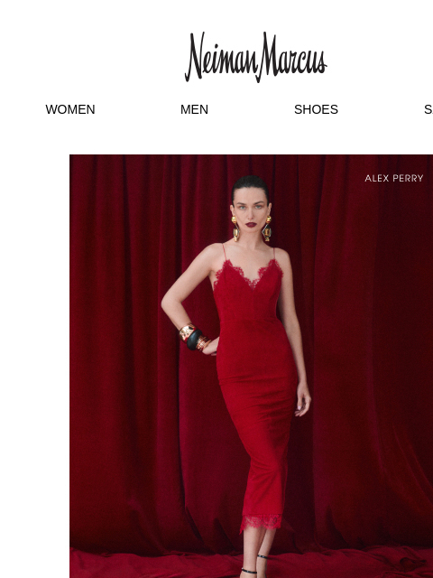 neimanmarcus newsletter: Red-hot looks for evenings