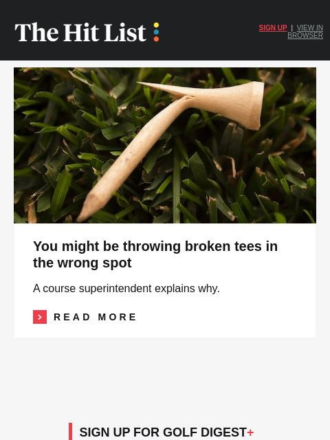 golfdigest newsletter: Greg Norman opens up about time with LIV