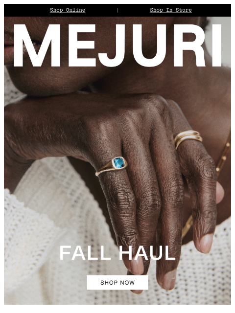 mejuri newsletter: Grab Your Sweaters