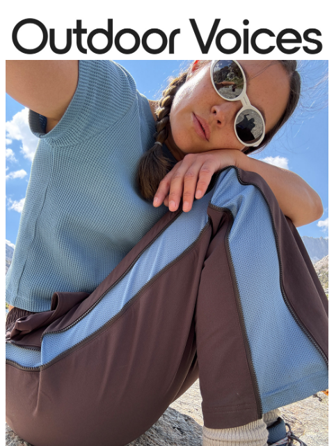 outdoorvoices newsletter: Meet the RecTrek Zip Pant