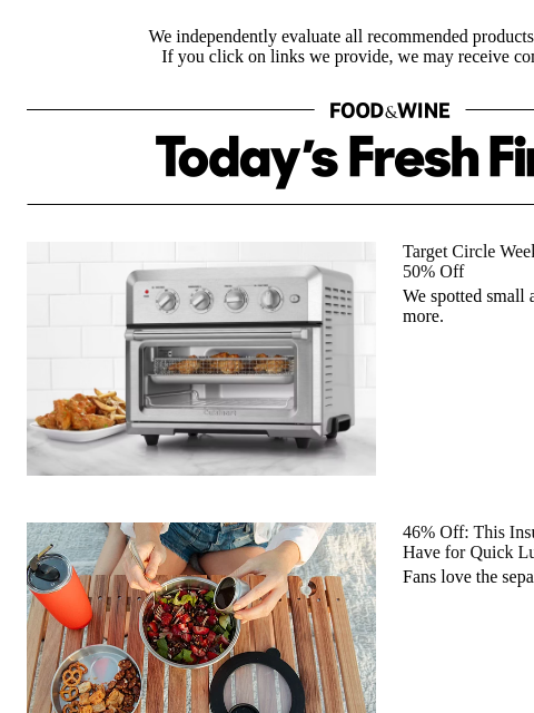 foodandwine newsletter: Take Your Salads On the Go With This 46%-Off Insul...