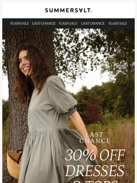 summersalt newsletter: 30% Off Fall Favorites
