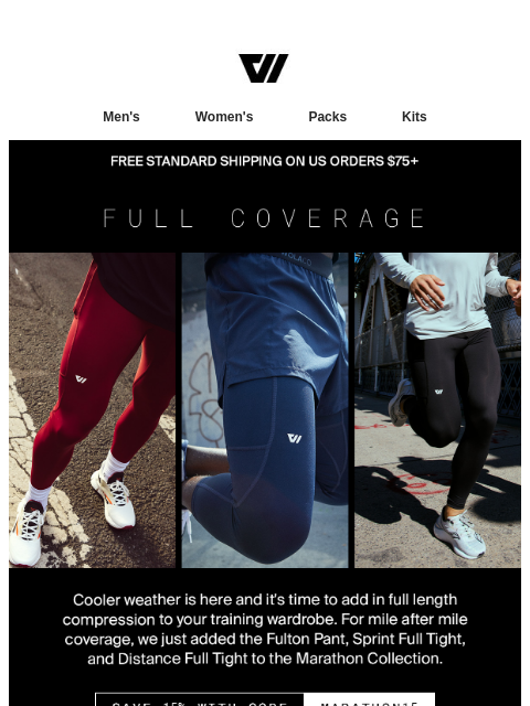 wolaco newsletter: Save 15% on full length compression