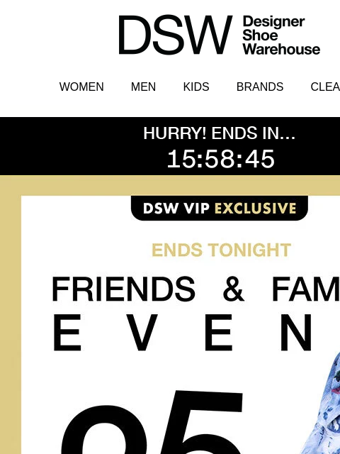 dsw newsletter: LAST DAY: 25% off + FREE Gift