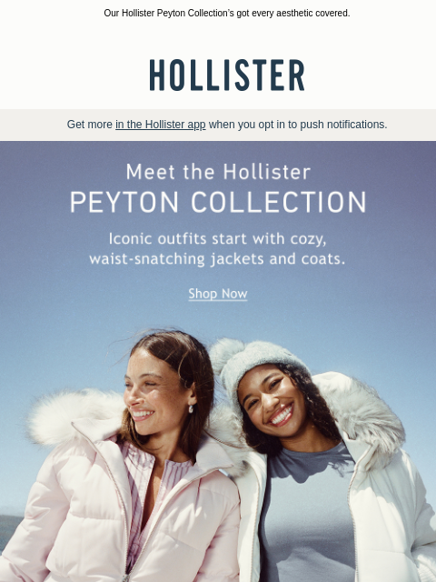 hollisterco newsletter: Puffers & jackets that make the outfit.