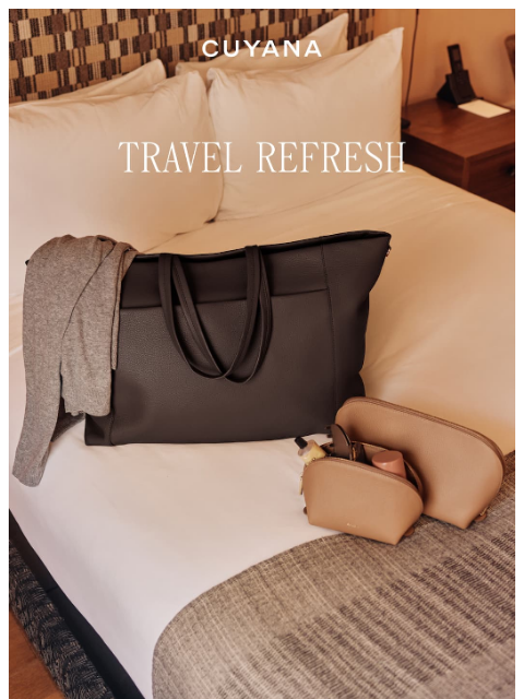 cuyana newsletter: New Fall Colors for Travel