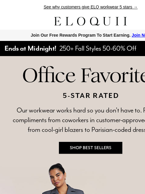 eloquii newsletter: POV: your coworkers are obsessed