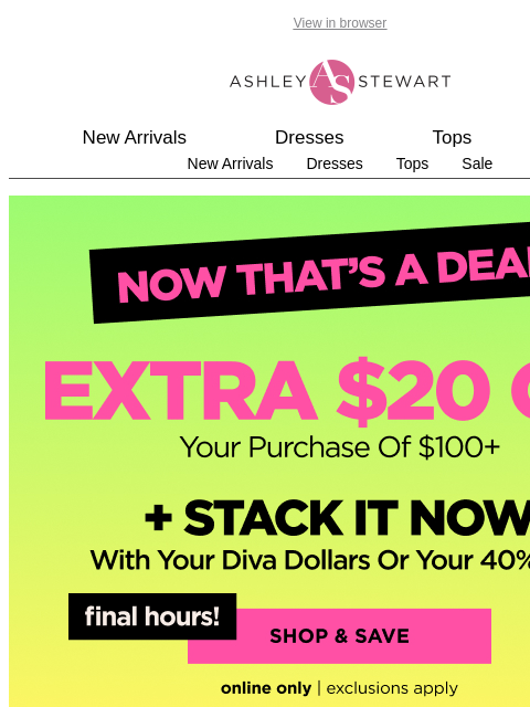 ashleystewart newsletter: Top picks according to YOU! 😍