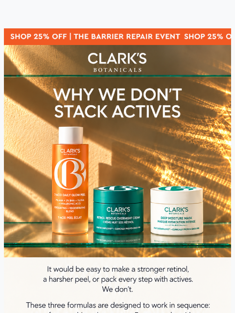 clarksbotanicals newsletter: Stronger isn’t always better.