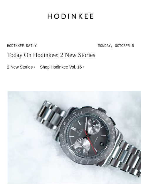 hodinkee newsletter: Hodinkee Daily | 10/05/2026
