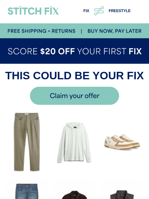 stitchfix newsletter: Ready for something better?