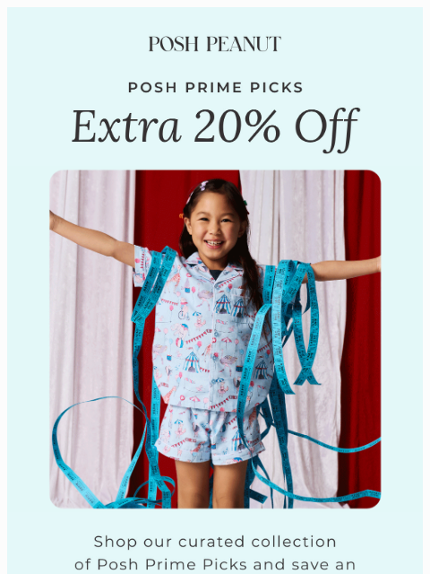poshpeanut newsletter: 💖 Extra 20% OFF Posh Prime Picks