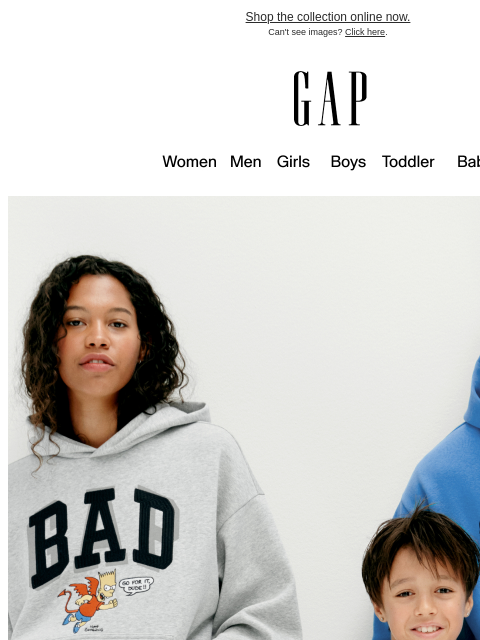 gap newsletter: Introducing The Simpsons Collection