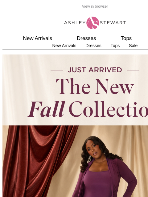 ashleystewart newsletter: Just Arrived: Your New Fall Favorites