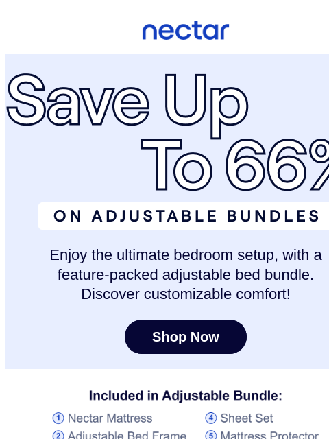 nectarsleep newsletter: Rest, Recline & Save Up to 66% 🛏️💤