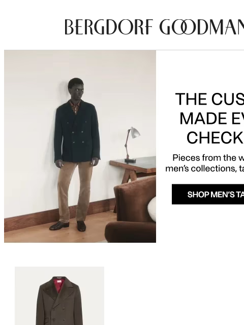 bergdorfgoodman newsletter: Invitation: The Custom-Made Event