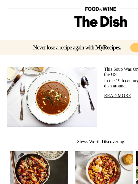 foodandwine newsletter: This Soup Was Once the Most Popular Dish in the US