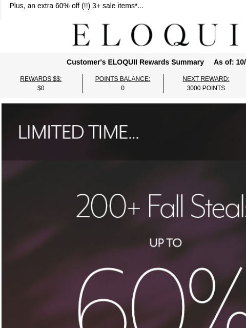 eloquii newsletter: ICYMI: 50-60% off happening RN 💋