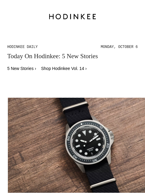 hodinkee newsletter: Hodinkee Daily | 10/06/2025