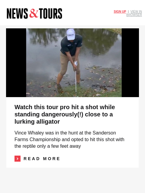 golfdigest newsletter: Rookie nabs first PGA Tour win at Sanderson Farms